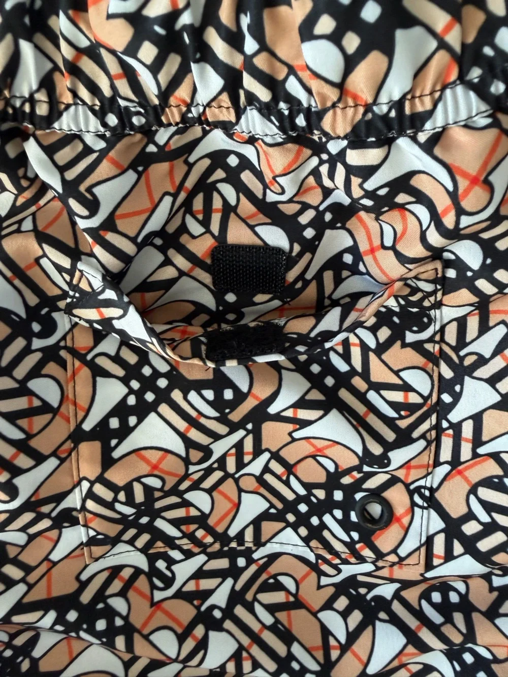 BURBERRY Boys 8Y TB monogram swim shorts